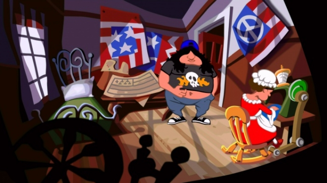 Первые скриншоты переиздания культовой Day of the Tentacle Remastered