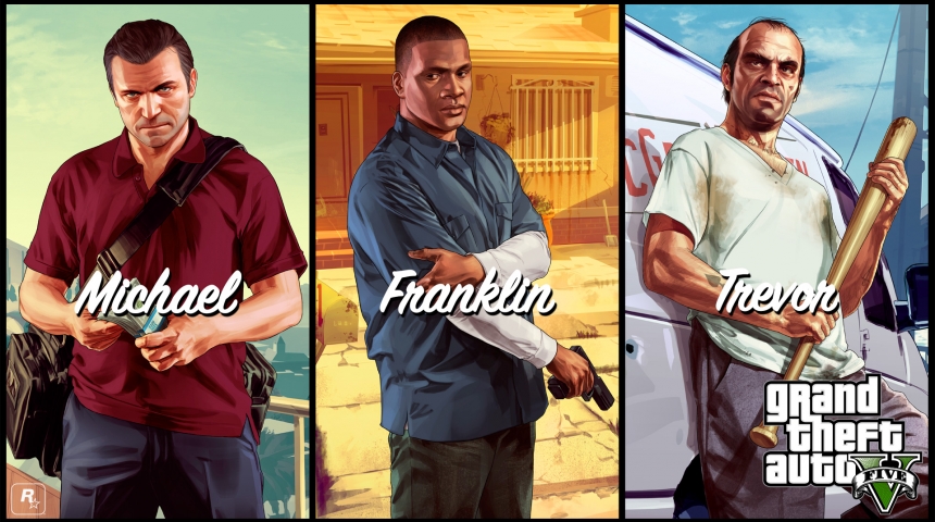 Персонажи GTA 5 тусят в реальной жизни