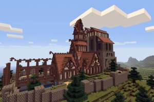 Симбиоз Minecraft и Skyrim