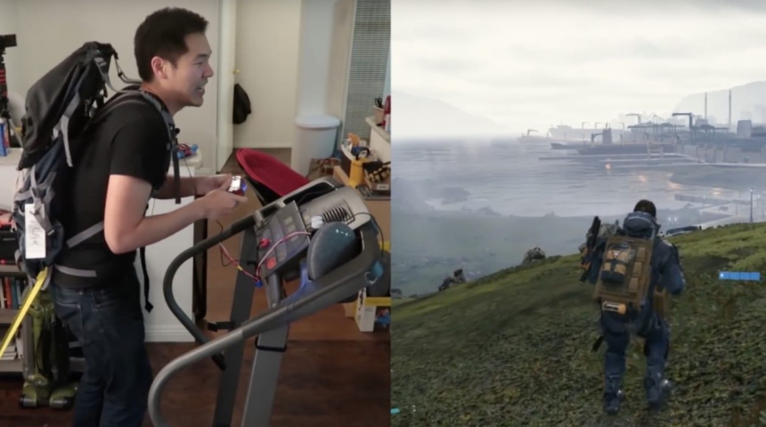 Ютубер использовал для игры в Death Stranding беговую дорожку