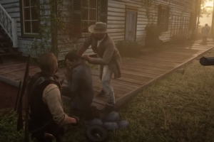 В Red Dead Redemption 2 простой прохожий вдруг стал убийцей