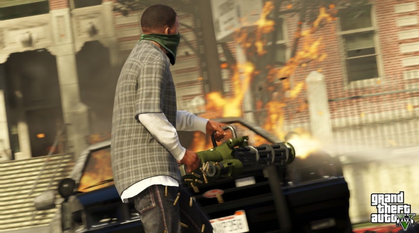 Режиму от первого лица в Grand Theft Auto 5 быть