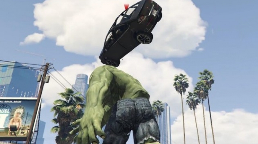 Фанаты GTA 5 добавили в игру Халка