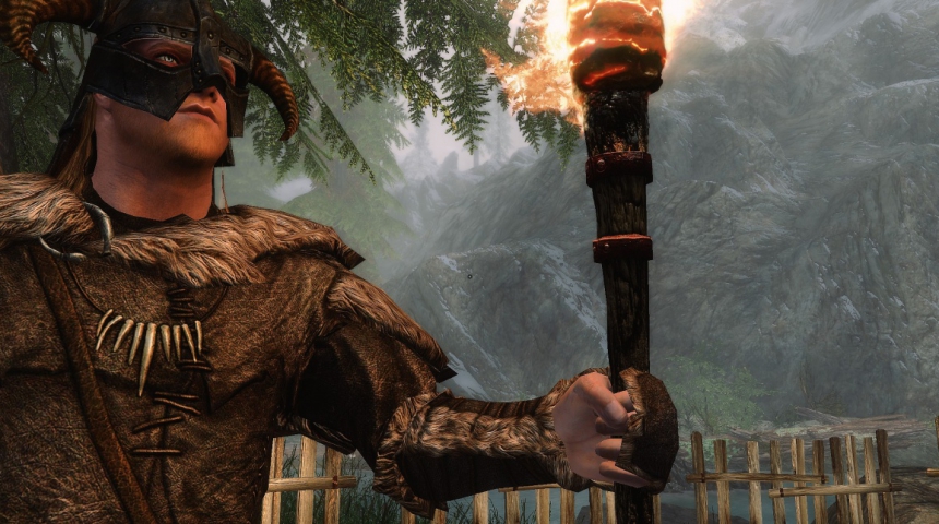 Геймер прошел The Elder Scrolls 5: Skyrim с одним лишь факелом и супом